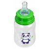 kojenecka plastova lahvicka akuku panda 125ml zelena