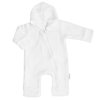 Mušelinový overálek s kapucí, dvouvrstvý, Hand Made, bílý (Velikost 50 (0-1m))