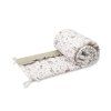 mantinel do postylky forest beige bavlneny s volanem 180 30 cm