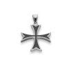 14373 privesek rytirsky templarsky kriz stribrno cerny