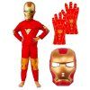 detsky kostym iron man s maskou a rukavicemi 122 134 l