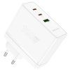 Borofone BN11 2xUSB-C a USB-A adaptér (100W) - Bílá