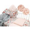 Baby Nellys 6-ti dílná výhodná sada s dárkem pro miminko, 120 x 90 cm - Begónie (Velikost povlečení 120x90)