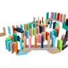 drevene aktivni barevne domino 128 ks adam toys