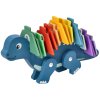 edukacni hracka puzzle s cisly dinosaurus modry