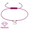 naramek pro deti se stribrnou ozdobou premium jednorozec fuchsiovy
