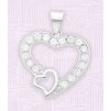 6590 1 privesek srdce z chirurgicke oceli s kaminky