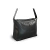 cerna kozena dvouzipova kabelka s sirokym popruhem 212 4003 60