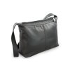 cerna kozena dvouzipova kabelka s sirokym popruhem 212 4003 60