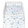 baby nellys 6 ti dilna vyhod sada s darkem pro miminko 120x90 liska a zajic modra