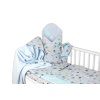 baby nellys 6 ti dilna vyhod sada s darkem pro miminko 120x90 liska a zajic modra