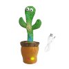 PHPL2211A interaktivni plysova hracka kaktus zpivajici tancujici usb 34cm