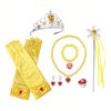 OPBH2226C souprava zluta pelerina se sperky a rukavicemi 10ks
