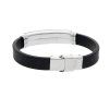 7068 2 kaucukovy naramek s chirurgickou oceli stir