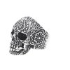Prsten z chirurgické oceli stříbrný lebka (Velikost v mm 19)