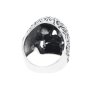 Prsten z chirurgické oceli stříbrný lebka (Velikost v mm 19)