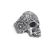 Prsten z chirurgické oceli stříbrný lebka (Velikost v mm 19)