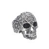 Prsten z chirurgické oceli stříbrný lebka (Velikost v mm 19)