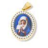 7926 privesek madonka s krystalky gold 17