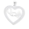 9384 1 stribrny privesek srdce z chirurgicke oceli