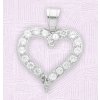 6587 4 stribrny privesek srdce z chirurgicke oceli jg965