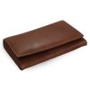 tmave hneda damska psanickova kozena penezenka s klopnou 511 7233 47