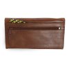 tmave hneda damska psanickova kozena penezenka s klopnou 511 7233 47
