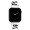 7628 3 anne klein reminek pro apple watch 42mm 44mm 45mm ultra 49mm stribrny s krystaly