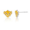 13039 1 disney detske nausnice mini lion king stribrne es00115sl cs