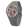 7523 5 ice watch damske hodinky flower grey leaves medium