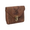 kozena taska na opasok mercucio tmavy tan embos hlava jelena 250115 1775