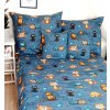 Dětské povlečení, bavlna 2D 140x200/70x80 - Mourci - modré (Velikost povlečení 140x200/70x80, Rozměry polštáře 70 x 80, Rozměry přikrývky 140 x 200)