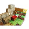 MSTB2316D magneticka stavebnice minecraft %20domecek s postavickou 101ks