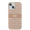 DKNY PC/TPU Repeat Pattern Tonal Stripe Magsafe kryt pro iPhone 15 - Růžová