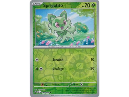 13 sprigatito reverse holo
