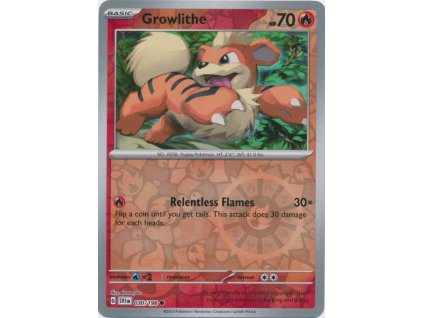 30 growlithe reverse holo