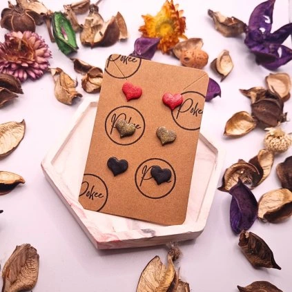 Náušnice Srdíčka  srdíčka – barevné varianty