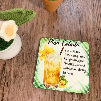 Podtácek Piňa Colada  tropický motiv