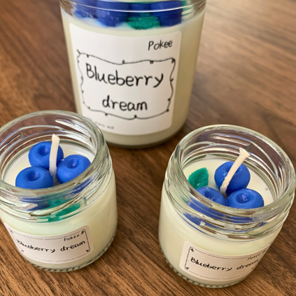 Svíčka - Blueberry Dream 40ml  sójová svíčka s vůní borůvek 40 ml