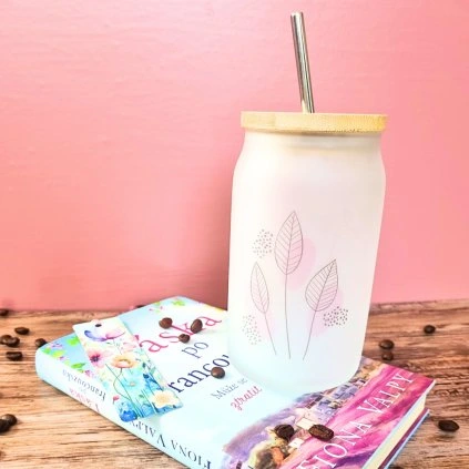 Sklenice 400ml Lístky  listový motiv