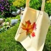 Taška List podzim  skládací – polyester – barevný potisk