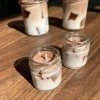 Svíčka - Malé ledové latté 40ml  100% sójový vosk, gelový vosk efekt ledu
