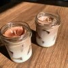 Svíčka - Velké ledové latté 200ml  100% sójový vosk, gelový vosk efekt ledu