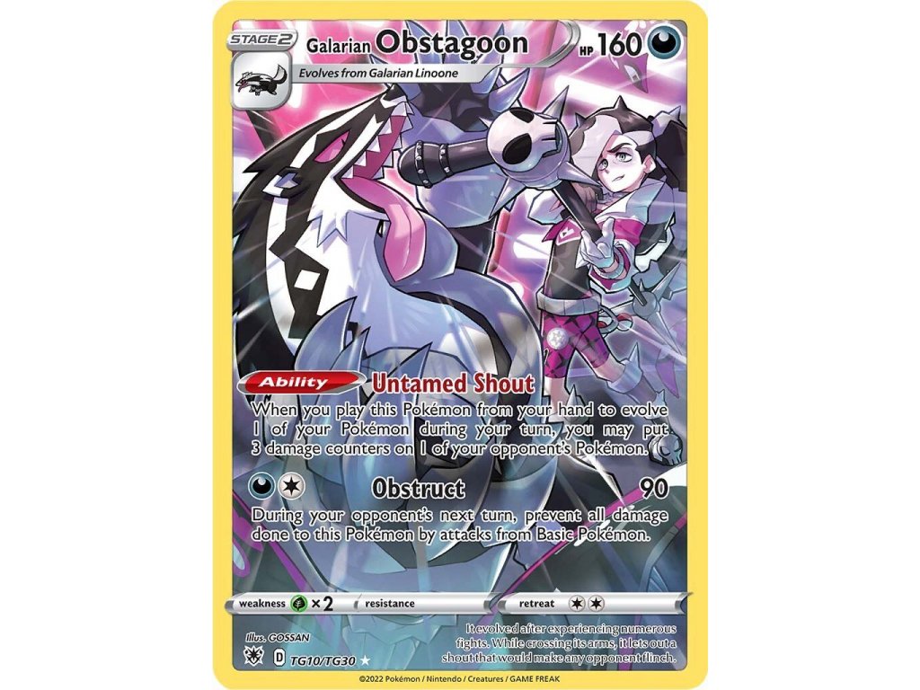 galarian obstagoon tg10 t30 astral radiance