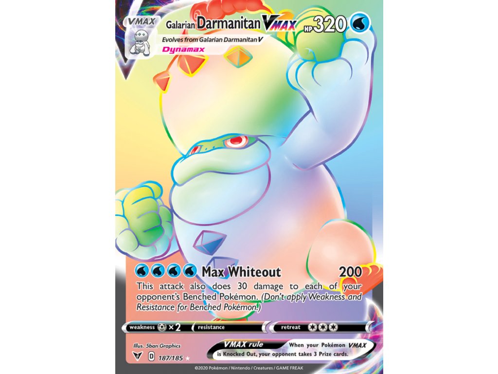 galarian darmanitan vmax 187 185 vivid voltage