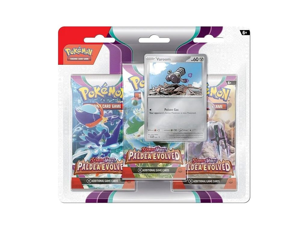 pokemon tcg paldea evolved 3pack blister