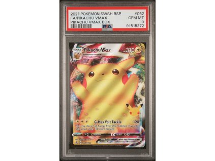 Pikachu VMAX SWSH062 psa 10 front