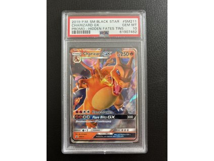 Charizard gx sm211 hidden fates psa 10 Front