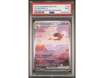 Charizard ex pokemon 151 199 165 psa 9 front