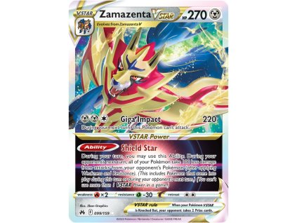 Zamazenta vstar 099 159 crown zenith